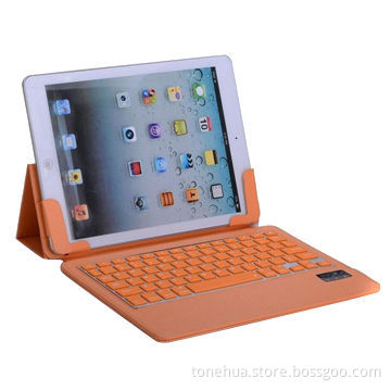 Ultra-slim Leather Stand Case for iPad Air, with Wireless Bluetooth Keyboard